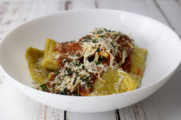 Chessy Spinach Ravioli